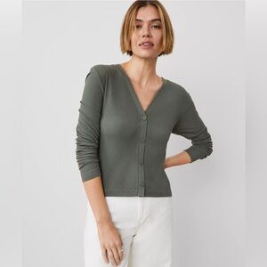 Weekend Collection Fitted V-Neck Cardigan